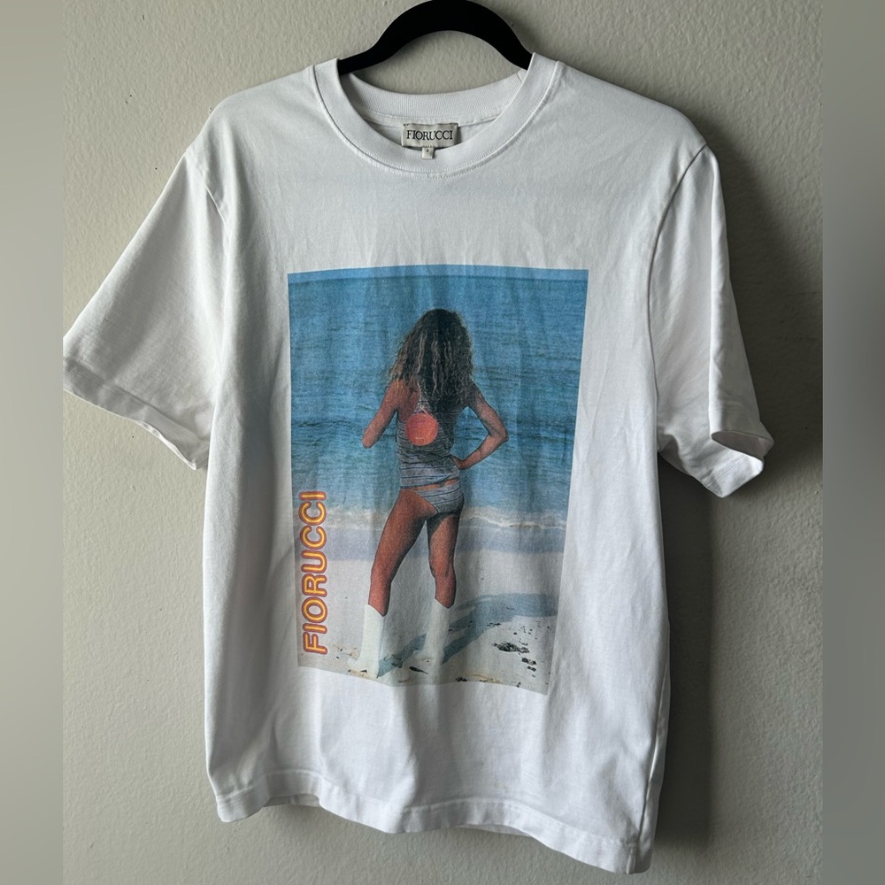 Fiorucci white graphic T-shirt size small